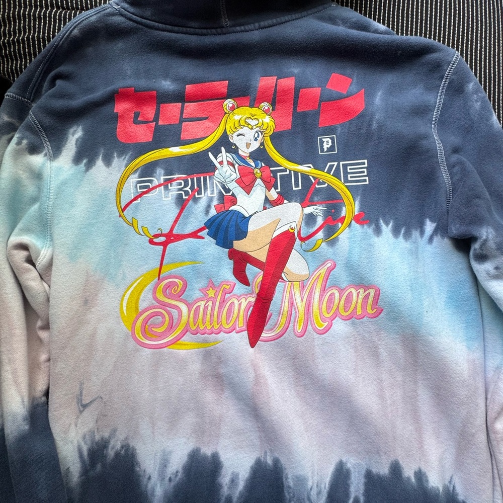 Primitive Sailor Moon Tie-Dye Hoodie Large